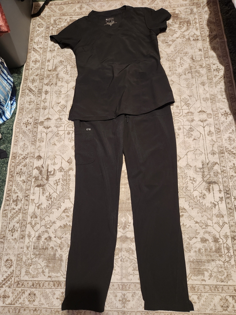 Black Women's Stretch Track Jogger Pants with Utility Pocket